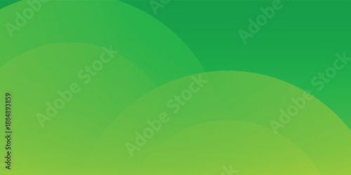 Abstract green background with circles. Dynamic shapes composition eps10