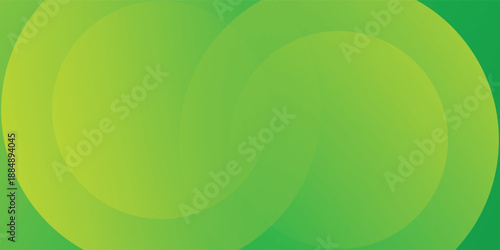 Abstract green background with circles. Dynamic shapes composition modern illustration