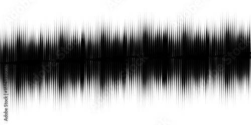 Black square banner. Black graphic equalizer. White pattern background for design. Monochrome grunge texture. Abstract illustration eps10