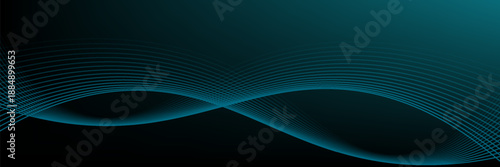 Neon glowing wave, magic energy. Abstract light motion background, futuristic wavy illustration.