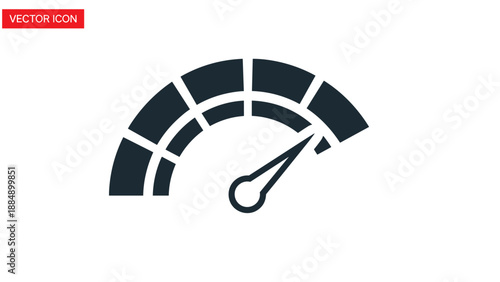 Speedometer Icon Performance Speed Measurement Gauge.