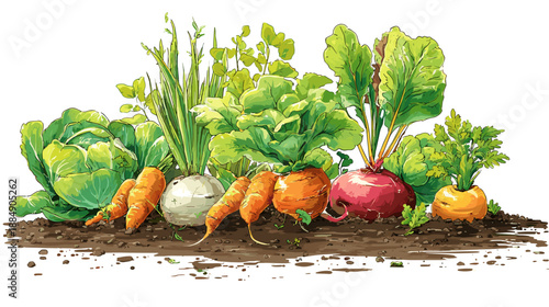 American Spring Vegetable Garden Planting