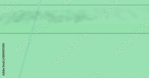 Grey streak appearing top-left, moving diagonal across transparent grid, fading down, showing depth