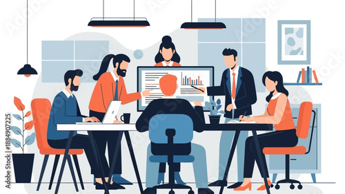 Business Team Meeting Office Discussion Collaboration.