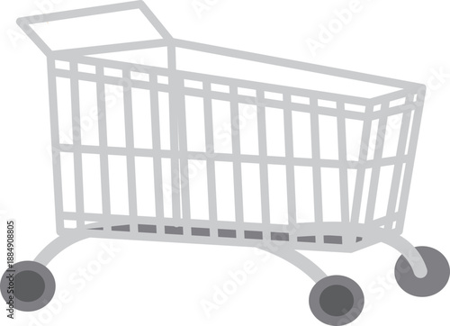 쇼핑 카트 실루엣 벡터, 블랙 독립 이커머스 및 리테일 아이콘