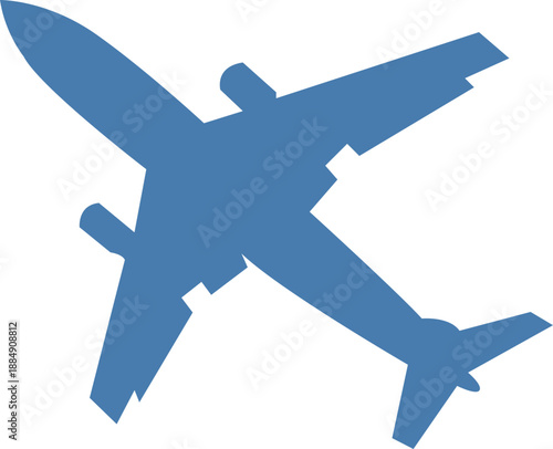 Vector plane icon. Simple airplane illustration.