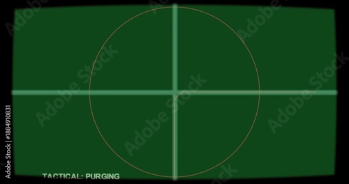 Purge initiating, HUD reticle expanding offcanvas while crosshair closing on transparent canvas