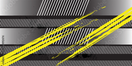 Dynamic racing background with distressed lines and asphalt texture,perfect for speed-themed creative project.Grunge racing banner with checkered pattern and tire tracks, useful for motorsport posters