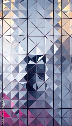 Reflective silver geometric pattern adds a touch of sophistication,  abstract,  background