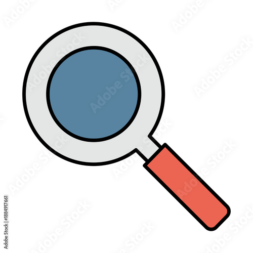 Search Magnifying Tool Icon for Data Finding and Information Lookup