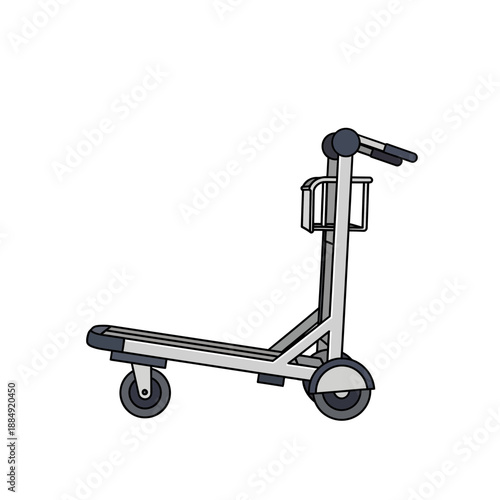 Modern luggage trolley for travel and transport