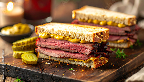 Classic Canadian Smoked Meat Sandwich