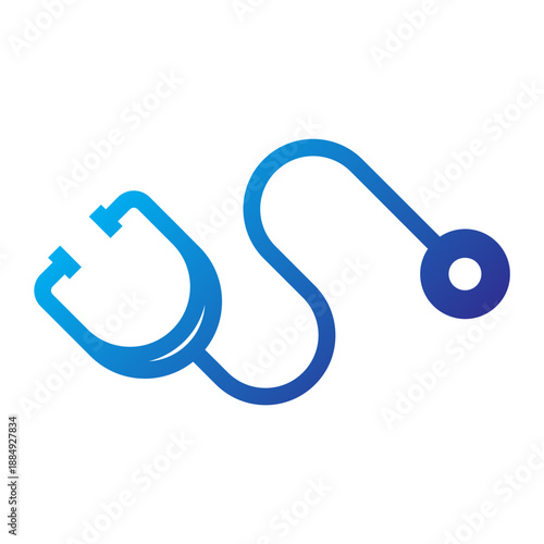 Gradient icon of a stethoscope