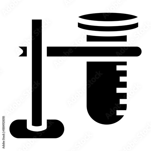 Solid icon of test tubes