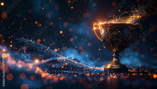 Gold trophy background Image © MdAbdul