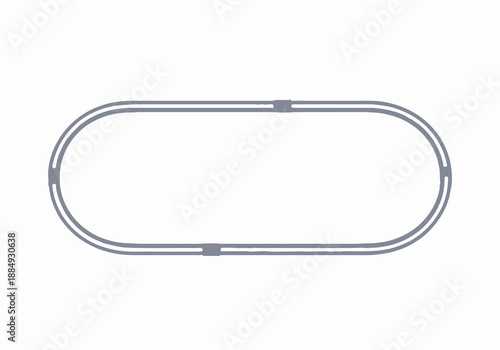 A sleek racing track viewed from directly above with a modern design and clear layout