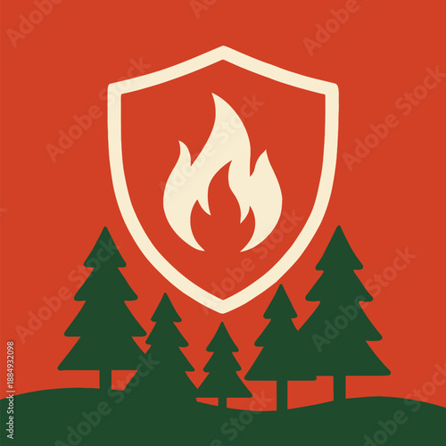 Tree Shield Protecting Forest from Fire