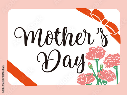 Carnation Bouquet Vector Illustration | Mother’s Day Flower Gift