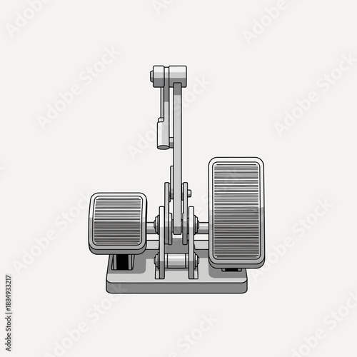 Mechanical Foot Pedals, Clutch and Brake