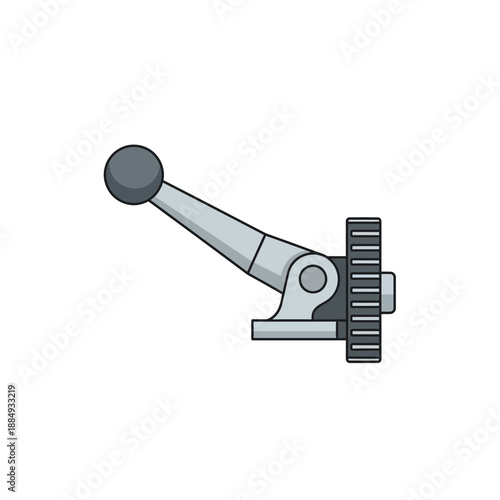 Mechanical Lever Mechanism with Gear