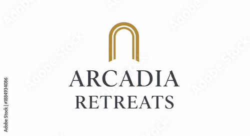Arcadia Retreats Luxury Getaway Logo Design.