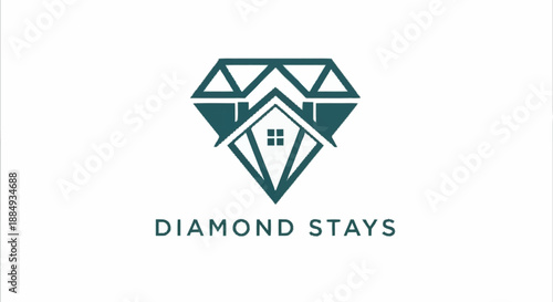 Diamond Stays Luxury Accommodation Logo Design.