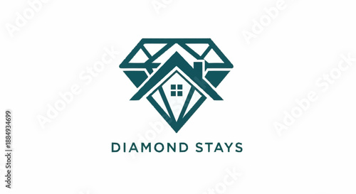 Diamond Stays Luxury Accommodation Logo Design.