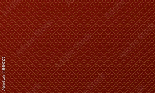 七宝文様の高級感・洗練された和風シームレスパターン（ベクター）