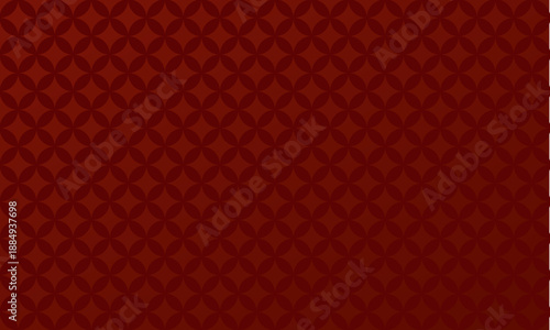 七宝文様の和風シームレスパターン背景/赤（ベクター）