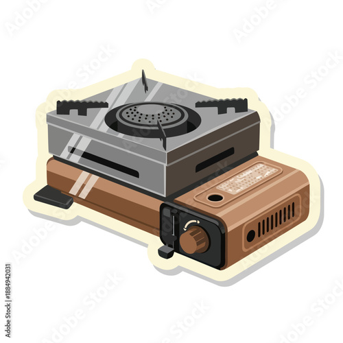 Portable Camping Stove with Fuel Tank.