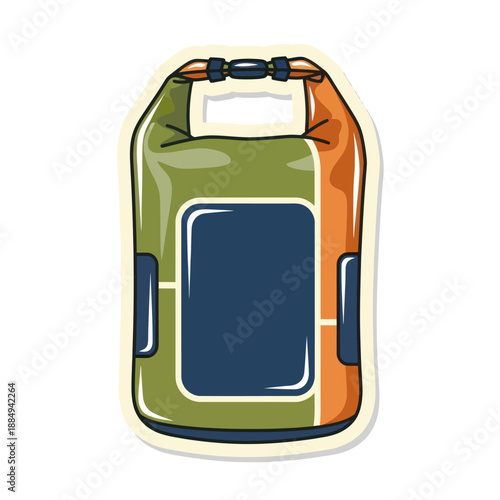 Illustration of a Gas Canister or Propane Tank.