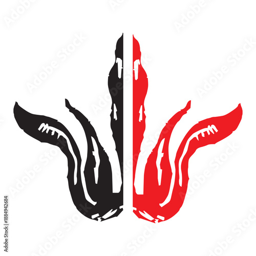 Abstract Vintage Botanical Vector Ornament Set