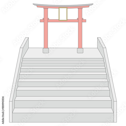 鳥居と階段