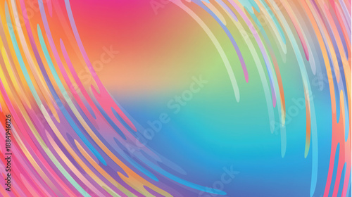 カラフル　三角　抽象的　模様　背景