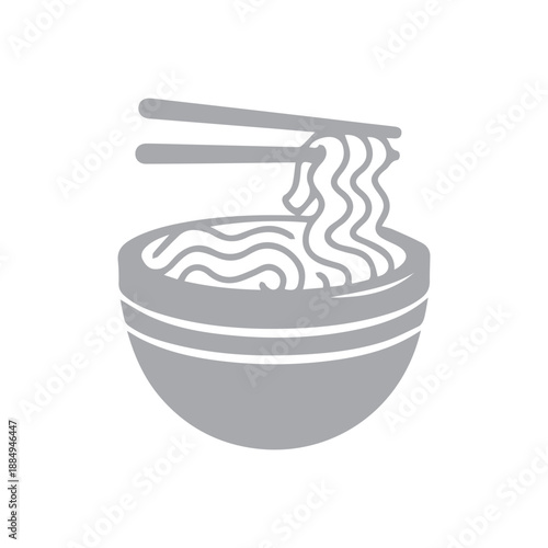 Noodle Bowl With Chopsticks
