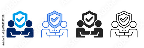 Trust  Icon Set Different Style Collection. 