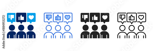 Customer  Icon Set Different Style Collection. 