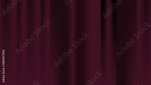 Burgundy Theater Curtain Background – Dark Red Stage Drapes with Vertical Folds