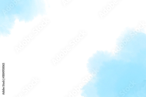 水色の淡い水彩の背景イラスト
