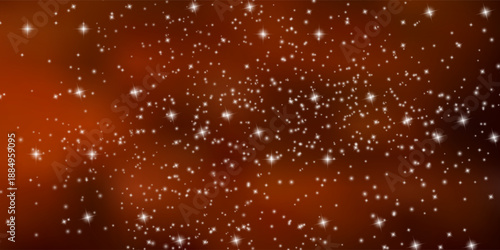 Stars in the night. Dark brown galaxy space background. Starry night sky. New Year, Christmas and Celebration backgrounds concepts.