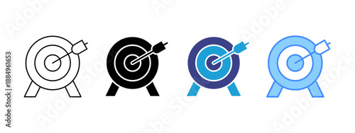 Target icon set multiple style collection