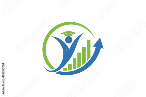 Logo design for education and business growth.