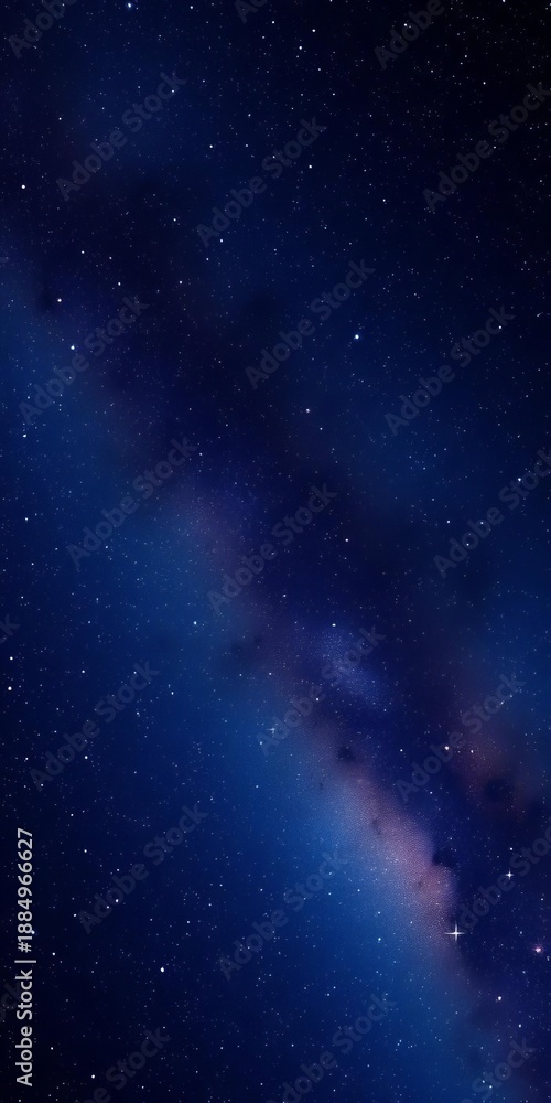 Naklejka premium Deep space void dotted with countless stars, a silent, majestic cosmic expanse, cosmic dust, background