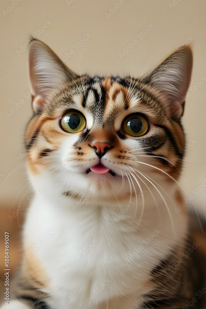 Fototapeta premium Cute Bengal Cat Closeup
