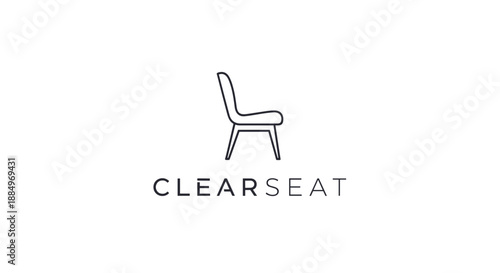 Simple Line Drawing of a Chair 1.