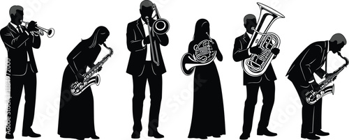 Woman life stages silhouettes vector illustration set, female age progress from toddler child to active adult and senior, various stages of development graphic collection, isolated on white background