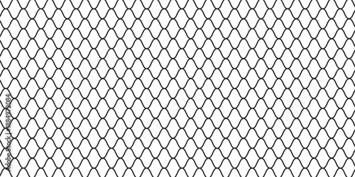 Curved net pattern. Seamless design for sportswear or equipment like soccer goals, volleyball nets, basketball hoops, hockey nets, and athletic gear. white background modern art