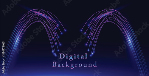  Abstract fiber optic speed line futuristic background