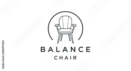 Simple Line Drawing of a Chair 8.