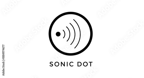 Sonic Dot Logo Design Element Circle.